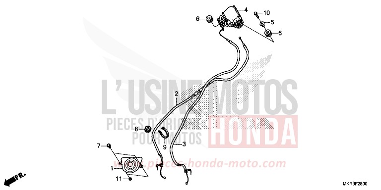 SERVO-MOTEUR de CBR1000RR SP SP1 SP2 MAT PEARL MORION BLACK (NHC33) 2022